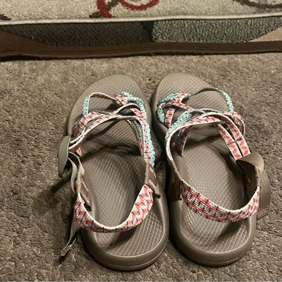 Chaco Women ZX2 Dolman Pine Classic Comfort Sandal blue & pink 10W - Picture 4 of 9
